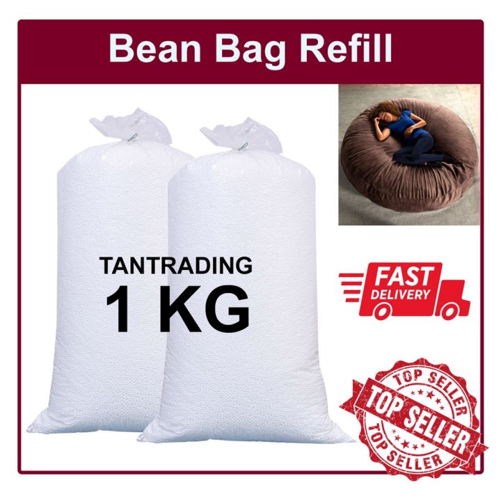 【User-friendly】 1KG BEAN BAG REFILL FILLING/BIJI KABUS ISI BEAN BAG --