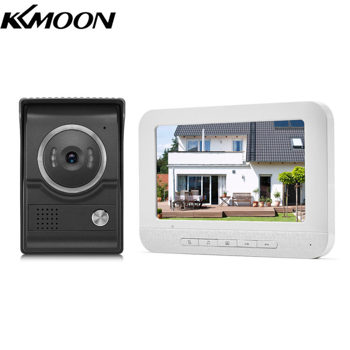 KKmoon 7inch Video Door Phone Doorbell Intercom Kit TFT-LCD Color