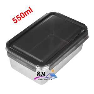 🔴High Quality🔴 Food Grade SUS 304 Stainless Steel Lunch Box/ Fresh Storage Box/ Food Storage / Microwave Safe -Steel Master
