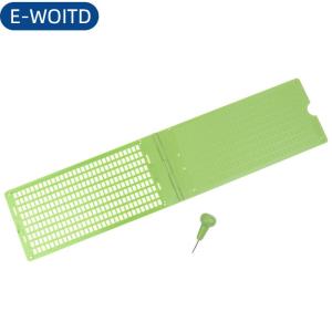 E-WOITD 1 bộ 9 dòng 30 tế bào thực tế trường nhựa chữ nổi chữ nổi cầm tay bằng văn bản Slate với Stylus