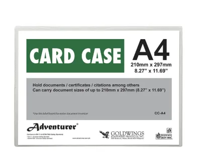 Card Case ADVENTURER LEGAL/LETTER/A4 SIZE Certificates/Documents Holder (SOLD PER PIECE/SIZE)