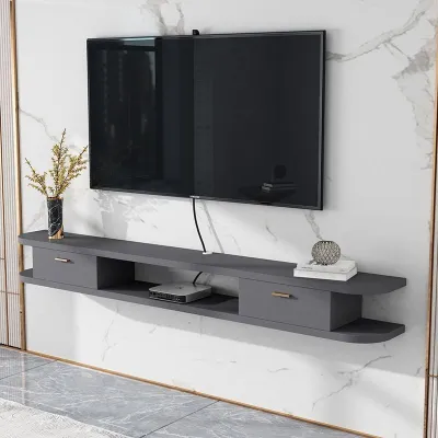 Solid Wood Tv Console Cabinet Tv Console Cabinet High Solid Wood Ecological Board Wall Mountable Shelf Simple Hanging TV Rack Cabinet TV Display Cabinet