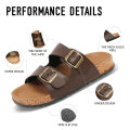 Julyya Sandals For MEN & Women Two-Strap With Adjustable Buckle Couple Flat Slippers. 