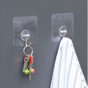 Móc Dán Tường Siêu Dính Trong Suốt Chịu Lực Tốt Treo Tường Chắc Chắn 6x6 cm( 1 chiếc)