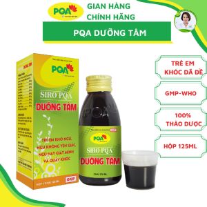 Siro Dưỡng Tâm PQA Phát triển toàn diện ngủ ngon không quấy khóc Không giật mình không mê sảng chậm lớn