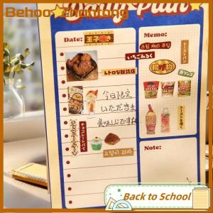 Behoo 30Sheets Kawaii Japanese Showa Style Cuisine Dessert Glitter Film Sticker Book DIY Handmade Scrapbook Aesthetic Stationery