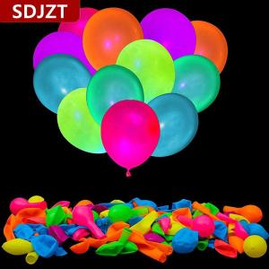[COD] SDJZT 10ชิ้นลูกโป่งเรืองแสงนีออนนำกลับมาใช้ใหม่ได้ในที่มืดบอลลูน10นิ้วสุขสันต์วันเกิดปาร์ตี้งานแต่งงาน DIY ฟลูออเรสเซนต์ซุ้ม