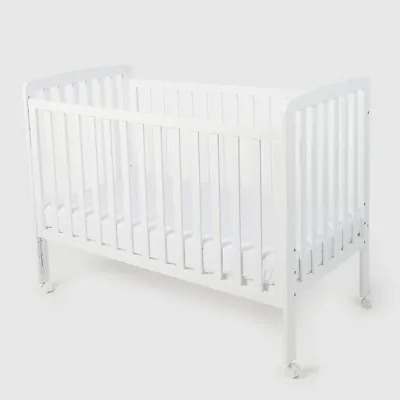 Mothercare Bristol Dropside Cot with Wheels - White