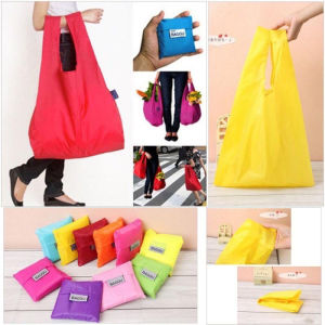 Tas Belanja Lipat Karakter Shopping Bag Reusable Bag Serbaguna / Kantong Belanja Ramah Lingkungan Souvenir Tas Lipat R36