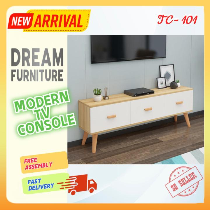 [DreamFurniture] Modern TV Console Lazada Singapore