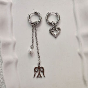 MillionGrid Retro ngọc trai mặt dây chuyền thả Bông tai cho phụ nữ cá tính tua Bông tai đồ trang sức quà tặng