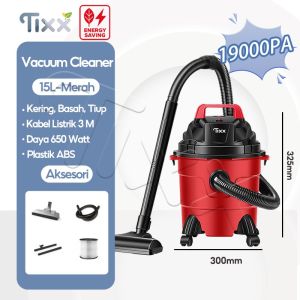 Tixx Vacuum Cleaner 18L  3in1 Vakum/Air Hisap/Blower Sedot Debu Basah Kering Vacum Blower Wet Dry Vacuum Cleaner Wet Dry Penyedot Debu Vacuum Cleaner 3in1 ( Wet Dry & Blow )