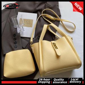 Bucket Bag for Women Solid Shoulder Bag PU Leather Crossbody Bag for Work Travel