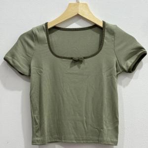 Atasan Crop Pita Wanita / Crop Top Bow Knit / Atasan Korean Wanita 5691