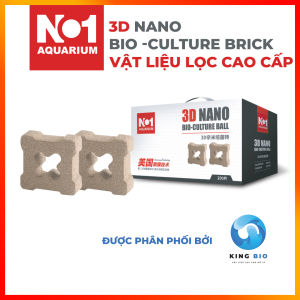 [King Bio] Sứ lọc gạch 3D Nano Bio No1 - Vật liệu lọc cao cấp cho hồ cá bể cá