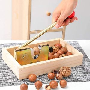 LINSBAYWU Household Macadamia Cracker Tool Nut Tongs Heavy Duty Easy to Use Walnut Pliers Nut Sheller Nutcracker Chestnut Opener
