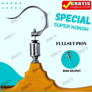 Gantungan lipat sangkar burung replika fullset pion cantolan sangkar kotak murai