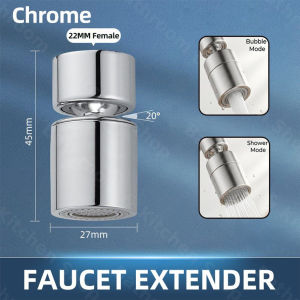 360° Swivel Copper Sink Faucet Attachment with Water Filter and Anti-Splash Feature for Kitchen and Bathroom