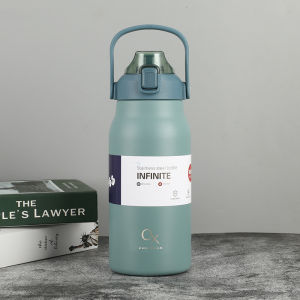 กระบอกน้ำ สแตนเลส316 มีหูหิ้ว กระบอกน้ำเก็บเย็น ขนาดใหญ่1700ML 1300ML แบบหลอดดูด เก็บน้ำร้อน/เย็น มี5สีให้เลือก กระบอกน้ำพกพา ขวดนำ้ใหญ่ ขวดนำ้เก็บอุณหภูมิ กระบอกนำ้เก็บอุณหภูมิ ขวดนำ้ใหญ่ กระติกน้ำเก็บอุณหภูมิ กระติกน้ำใหญ่