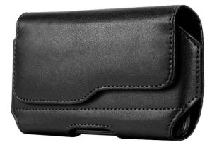 Tas Hp pinggang kulit model horizontal 5 - 6 - 7 INCH