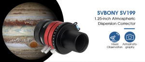 【New arrival】SVBONY SV199 Atmospheric Dispersion Corrector 1.25 inches ADC FMC for Planetary Moon Observing and Imaging with Bubble Level