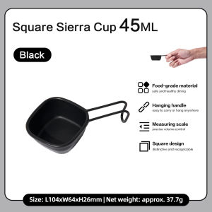 MOBI GARDEN Camping Sierra Cup Stainless Steel Compact Portable Hiking Coffee Mug Bowl