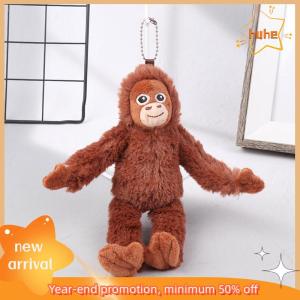 huhe พวงกุญแจรูปการ์ตูนกอริลลาตุ๊กตาลิงชิมแปนซีพวงกุญแจตุ๊กตายัดนซีกระเป๋าใส่รถของขวัญสำหรับเด็ก