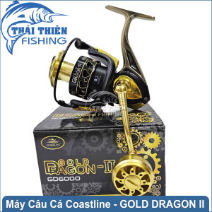 Máy Câu Gold Dragon II 6000 Máy Khỏe Đầm Tay Quay Kim Loại Vặn Ren