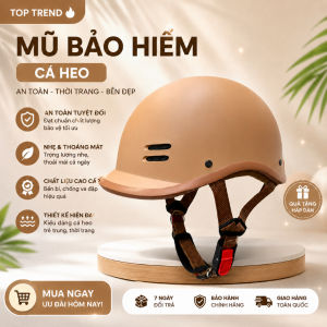 DANSHOP - Thời Trang - An Toàn Mũ bảo hiểm cá heo nửa đầu chính hãng đủ màu đạt chuẩn kiểm định