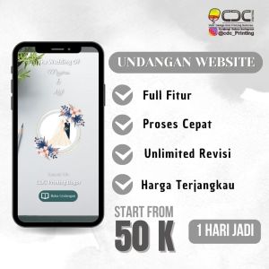 UNDANGAN PERNIKAHAN DIGITAL WEBSITE CANTIK ELEGAN DAN UNIK