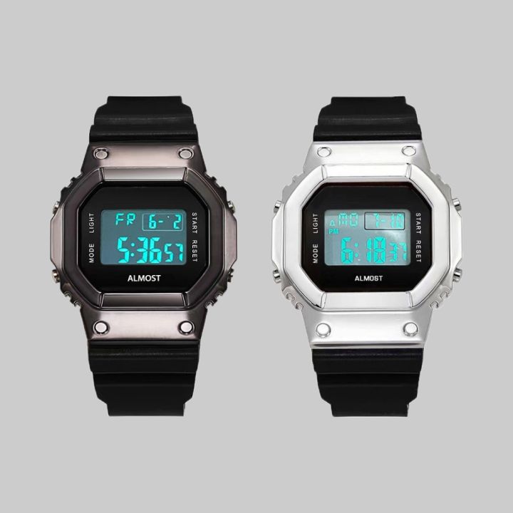 Almost Studio Digital Watch Chrome Series | Lazada Indonesia