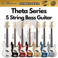 THETA-5 Series 5 String Bass Guitar (RCStromm/ Gamma  / MB205) Electric Bass Guitar Package Comes with cable bass guitar set beginner bass guitar package with 15watt Bass amplifier speaker 5 tali bass gitar. 