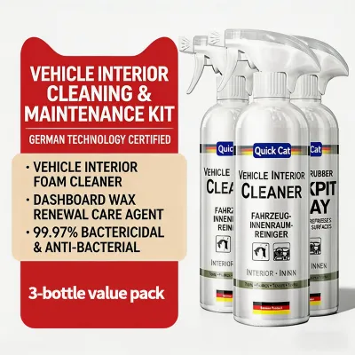 Interior Cleaner For Car Anti Aging Dashboard Foam Cleaner Leather And Glass Multipurpose Cleaner