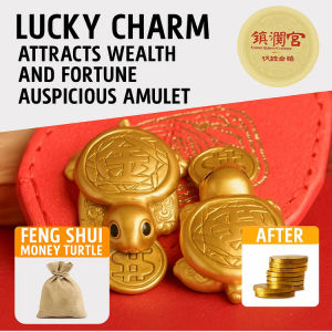 The Golden Beetle Biting Money At Dajia Zhenlan Temple Feng Shui Little Golden Turtle Money-Biting Turtle Lucky Fortune Wealth
