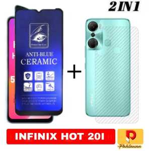 PAKET 2 INC 1 TEMPERED GLASS MATTE CERAMIC ANTI BLUE FOR INFINIX GT 10 PRO 5G / ZERO 5G 2023 / NOTE 30 / NOTE 30 PRO / HOT 30 / HOT 30I / SMART 7 /  ZERO 20 / NOTE 12 2023 / INFINIX HOT 20I / HOT 20 5G MATTE CERAMIC ANTI PECAH