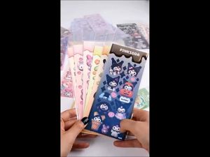 Pelekat✨3D卡通咕卡贴纸 Guka Sticker 萌趣卡通镭射贴纸DIY手账装饰收藏 Cute Cartoon Holographic Sticker Journal Decoration Scrapbook Stationery