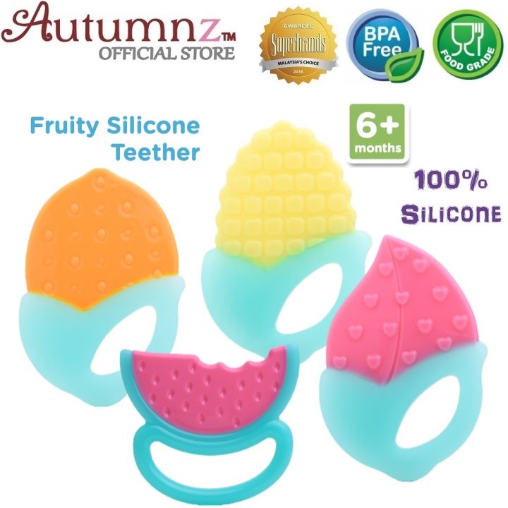 Autumnz Fruity Silicone Teether | Lazada