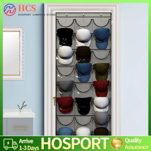 【HCS】 Hat Organizer Racks for Baseball Caps Baseball Hat Rack 24 Deep Pockets Door Hanging Holder Hanger Storage Rack for Bedroom