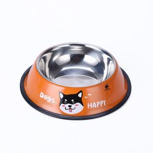 Bát inox chống lật sơn hình ngộ nghĩnh cho chó mèo thú cưng – Đen Ta pet shop