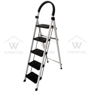 WFURNITURE 5 Steps/6 Steps Foldable Ladder /Multipurpose Folding Ladder/ Portable Steel Pipe Ladder/Tangga Lipat Rumah 梯子