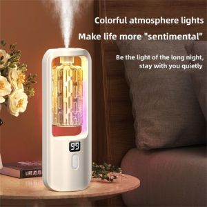 Brightbling Digital Display Rechargeable Fragrance Wall-mounted Machine Automatic Aroma Diffuser Humidifiers Air Aroma Diffuser Hung on The Wall Automatic