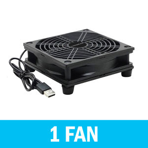 ALX MALAYSIA MAXGEAR Ultra Fast Cooling Fan Powerful Router Modem RGB LED Cooler Fan WiFi Heat TV Box USB Kipas Router Wifi