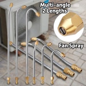 High Pressure Water Gun Cleaning Nozzle U Shape Stainless Steel Quick Connect 5000 PSI Hard to Reach