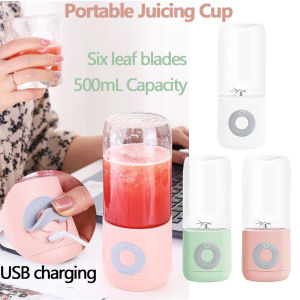 500ml Portable Blender Electric Juicer Machin USB Charging Squeezer Fruit Juicer Milkshake Kitchen Manual Food Processor