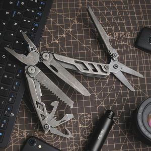 NexTool Flagship Pro F30 Black Stonewashed Multi-Tool 16 Functions with Nylon Pouch 10-year warranty