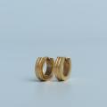 HB Jewelry JANE Triple Line Mini Clip Earrings Fashion Accessories- EH00178. 
