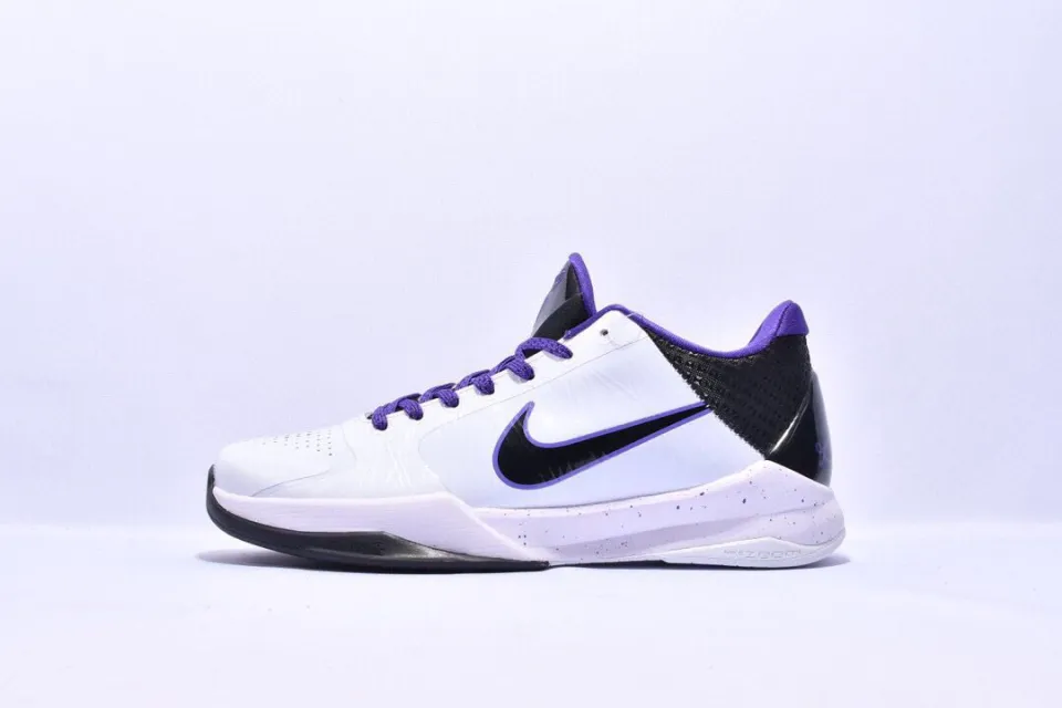 Kobe white and hot sale purple shoes