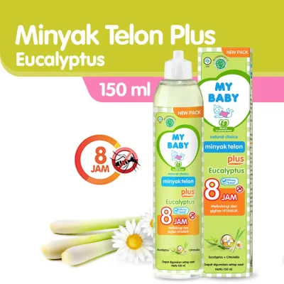 My Baby Minyak Telon Plus Eucalyptus & Lavender - Pengusir Nyamuk & Pembersih Kulit Bayi 150ml/90ml/60ml EXPD 01.2027