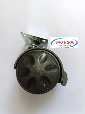 Bánh xe ghế giám đốc đế bằng bánh xe tủ kệ văn phòng màu đen