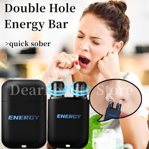 Vegan Liver Cleaning Nasal Box Double Hole Energy Oil Refreshing Stick Sleepy Driving Nasal Suction Mint Cool Oil Nose Anti-sleeping Essential Oil ningpel nussel inhailer